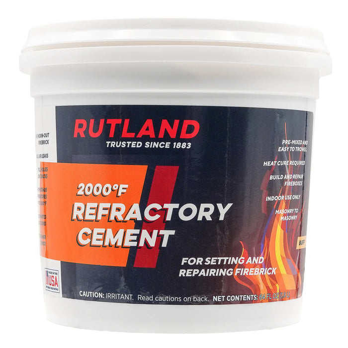Refractory Cement - 1/2 Gallon-Rutland-Atlas Preservation