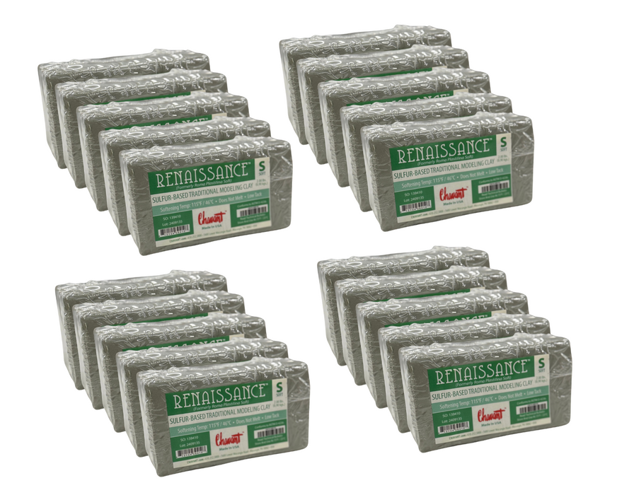 Renaissance Plastilina (Roma) - Soft-Chavant Modeling Clay-Atlas Preservation