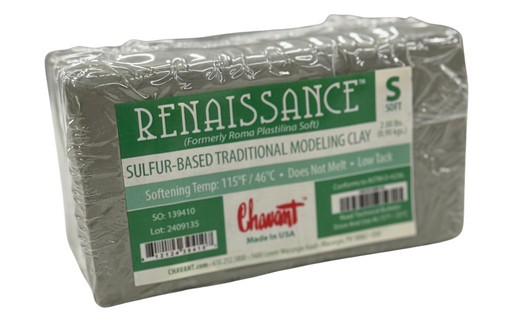 Renaissance Plastilina (Roma) - Soft-Chavant Modeling Clay-Atlas Preservation