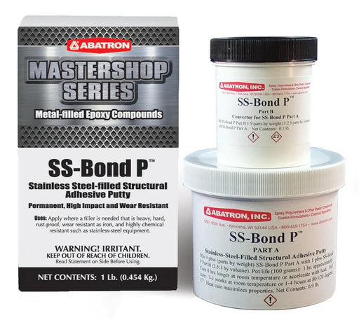 SS-Bond P™ Stainless-Steel Filled Epoxy 1 Lb Kit-Abatron-Atlas Preservation
