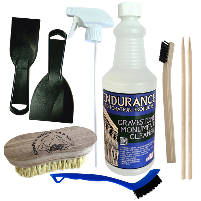 Gravestone & Monument Cleaning - Starter Set-Endurance Restoration Products-Atlas Preservation