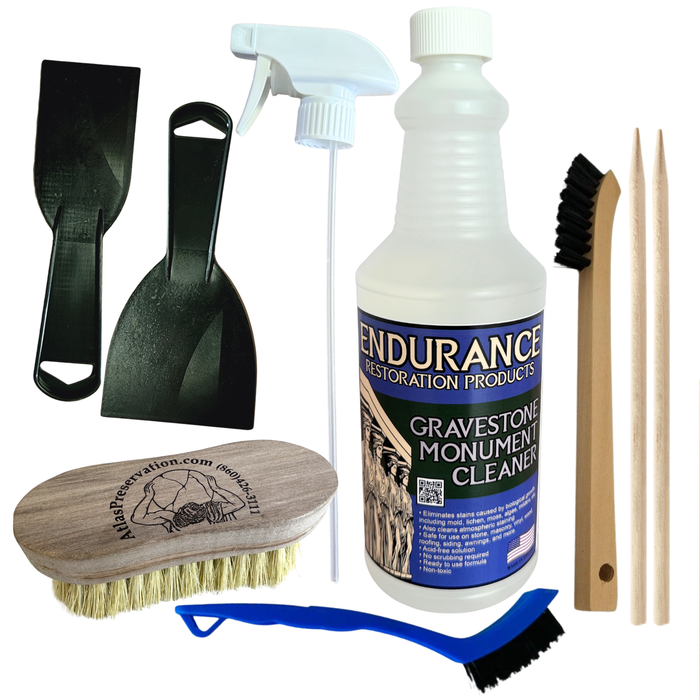 Gravestone & Monument Cleaning - Starter Set-Endurance Restoration Products-Atlas Preservation