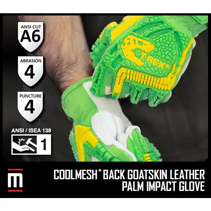 T-Rex® TRX743 - Flexible Goatskin Palm Impact Glove — Atlas T-Rex® TRX743 - Flexible Goatskin Palm Impact Glove — Atlas
