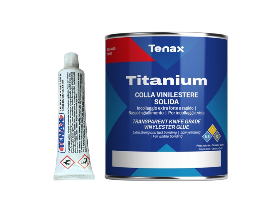 Titanium - Extra Clear Knife Grade Glue - 2lb Quart-Tenax-Atlas Preservation