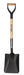 Square Point Shovel 30" Wood Handle Steel D-Grip-Wolverine Tools-Atlas Preservation