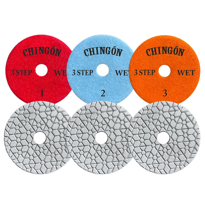 Chingon 4" Premium 3 Step Polishing Pads