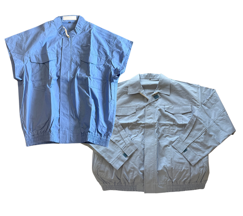 100% Cotton Cooling Jacket - Blue - Lithium Ion Battery Powered-Zippkool-Atlas Preservation