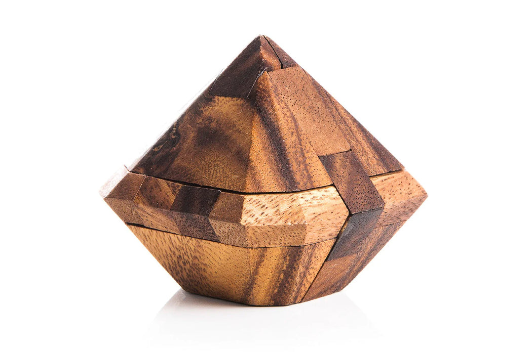 Japanese Wooden Diamond Puzzle-Kubiya Games-Atlas Preservation