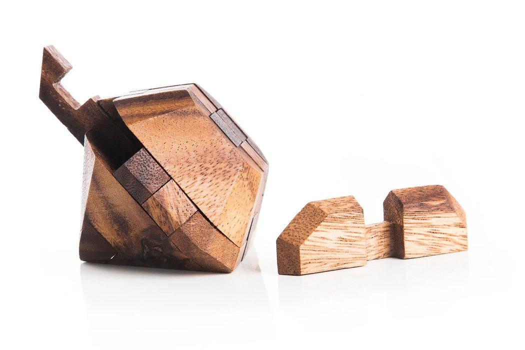 Japanese Wooden Diamond Puzzle-Kubiya Games-Atlas Preservation