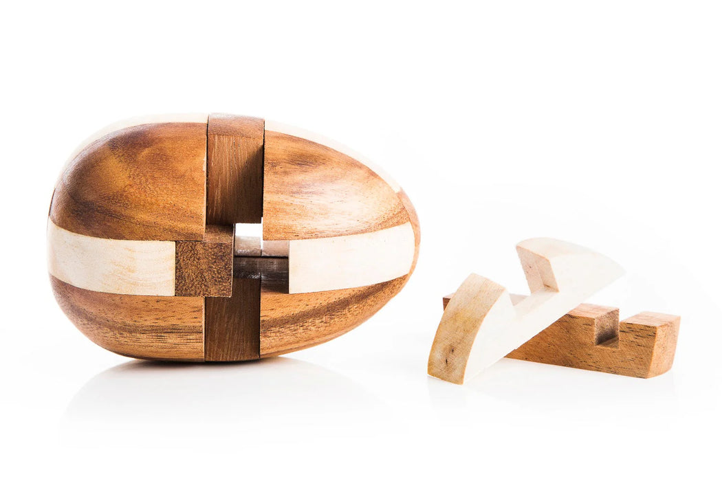 Japanese Wooden Dinosaur Egg Kumiki Puzzle-Kubiya Games-Atlas Preservation