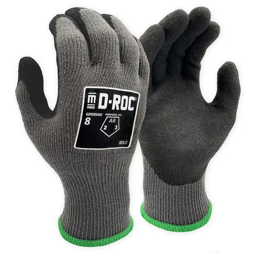10-Gauge Hyperon® Sandy Latex Coated Touchscreen Work Gloves with Insulcore® Fleece Liner-Magid-Atlas Preservation