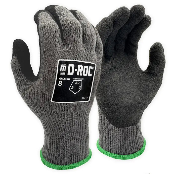 10-Gauge Hyperon® Sandy Latex Coated Touchscreen Work Gloves with Insulcore® Fleece Liner-Magid-Atlas Preservation