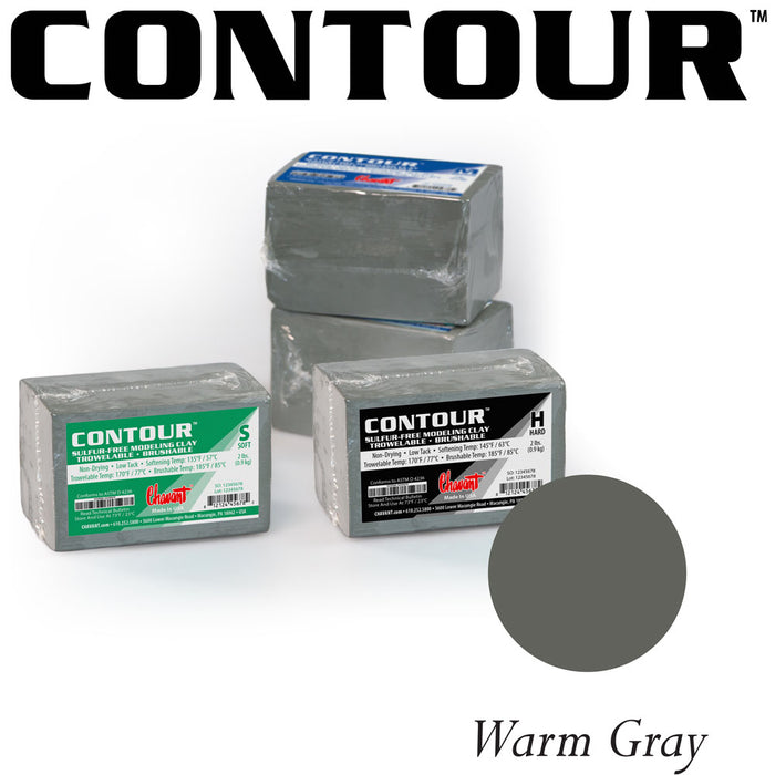 Contour Clay - Medium (Monumelt)-Chavant Modeling Clay-Atlas Preservation