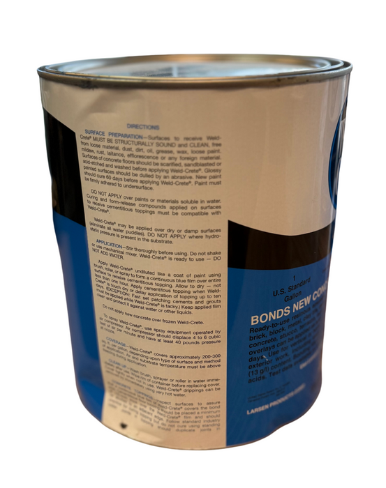 DENTED / LEAKING - Weld-Crete - Gallon - Bonds new concrete, stucco, tile setting beds and terrazzo-Atlas Preservation-Atlas Preservation