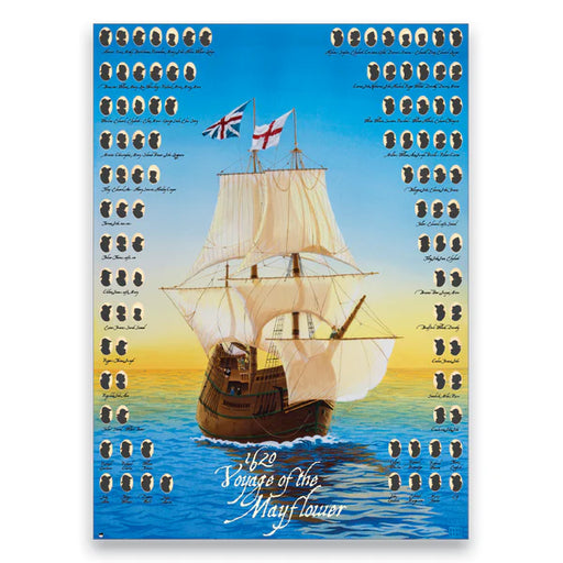 Passengers of the Mayflower Puzzle (500 pieces)-New England Historic Genealogical Society-Atlas Preservation