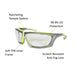 Gemstone® Temple Ratchet System Floating Lens Safety Spectacles-Magid-Atlas Preservation