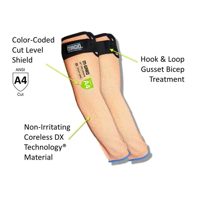 M-GARD® DX Technology® DXS 13- Gauge Sleeves (Pair)-Magid-Atlas Preservation