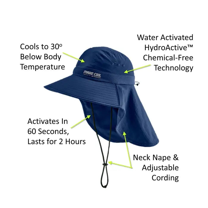 Cool Powered by Mission® Cooling Sun Defender Hat-Magid-Atlas Preservation