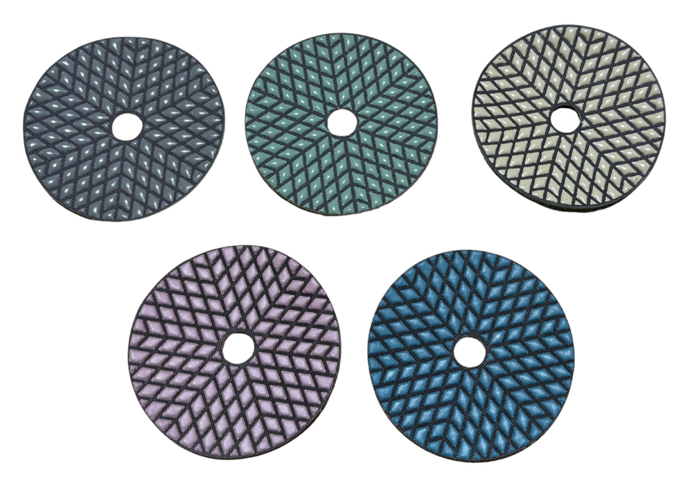 5-Step Diamond Polishing Pads - Dry