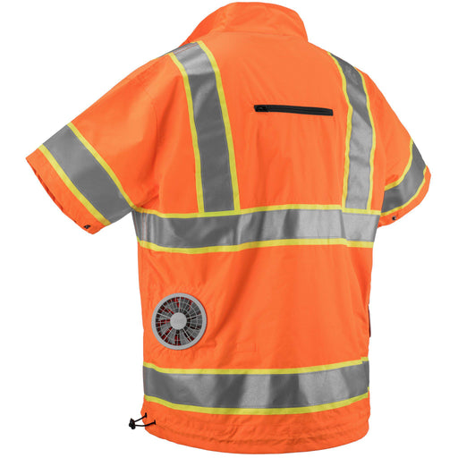 Cooling Vest - High Visibility with Lithium Ion Battery (ORANGE)-Zippkool-Atlas Preservation