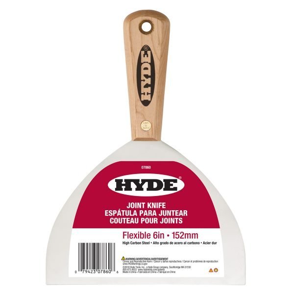 Flexible Joint Knife Hardwood Handle (3", 4", 5" or 6")-Hyde Tool-Atlas Preservation