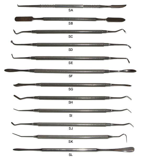 Stainless Steel Dental Tools – Set of 12 in Box