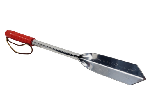 wilcox stainless steel garden trowel 18" Stainless Long Handled Trowel — Atlas Preservation