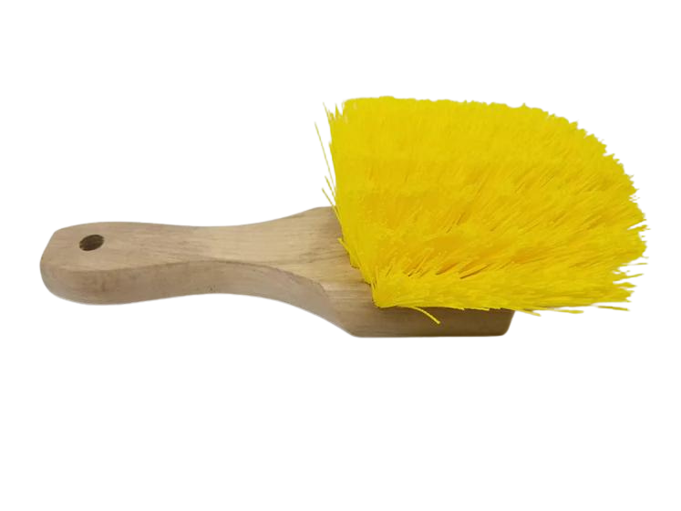 8" Hardwood Fender Brush - Yellow Plastic-Magnolia Brush-Atlas Preservation