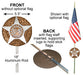 Aluminum Memorial Marker & Flag Holder-Collins Flags-Atlas Preservation