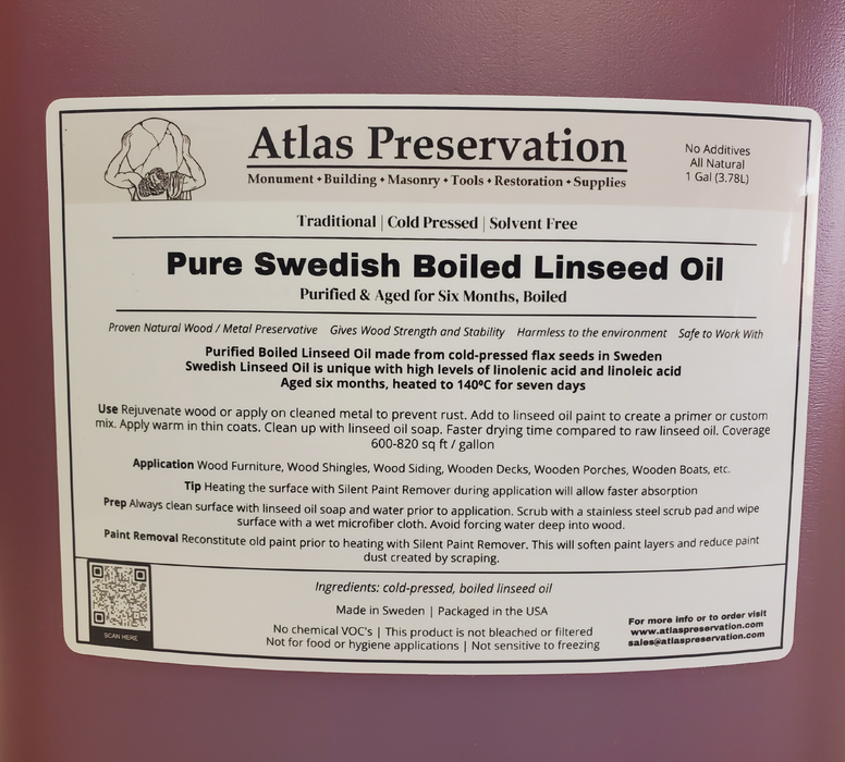 Pure Swedish Boiled Linseed Oil-Atlas Preservation-Atlas Preservation