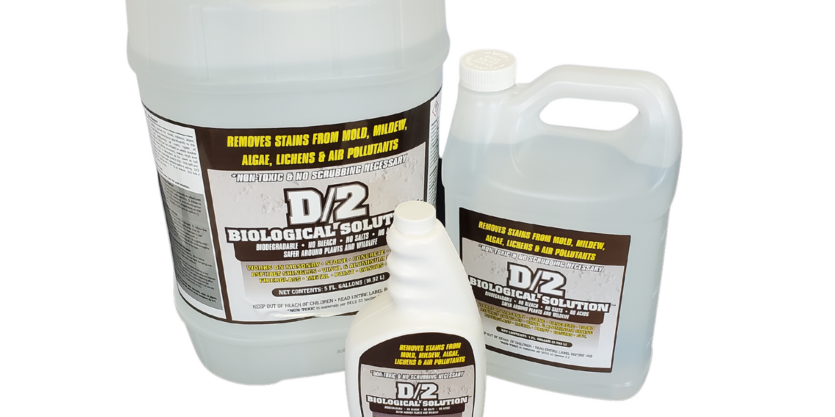 D/2 Biological Solution - Removes stains from mold, algae, mildew, lichens  and air pollutants