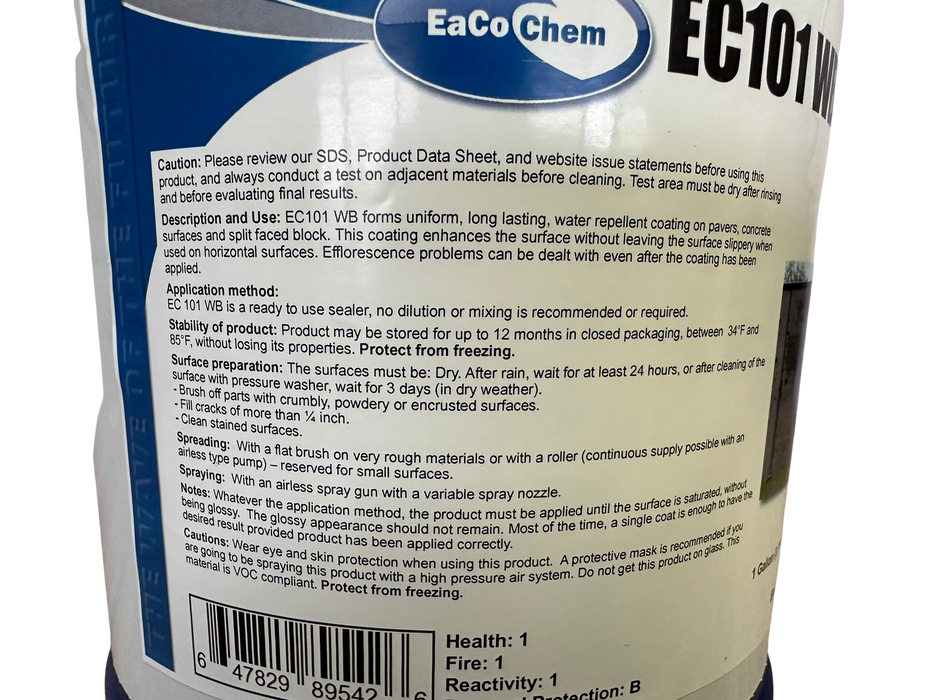 EC 101 WB - Water Based Sealer for Masonry-EaCo Chem-Atlas Preservation