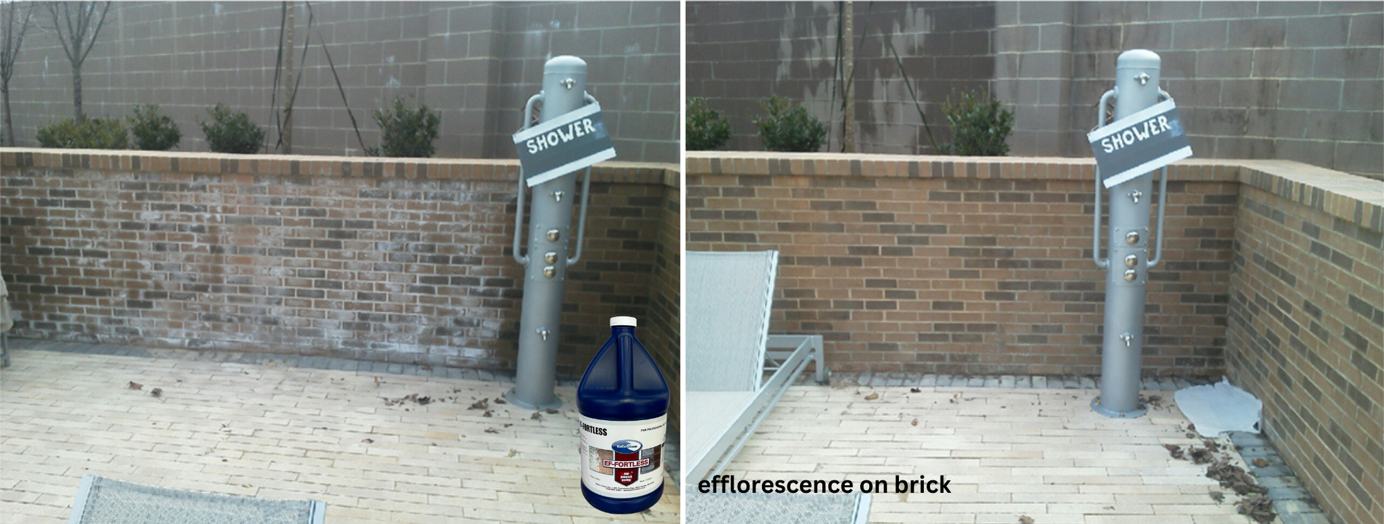 EFFortless Remove Powdery Efflorescence on Brick, Block, and Mortar