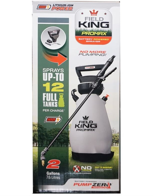 battery powered garden sprayer Field King Pump Zero Battery Sprayer 2 Gallon by AM Leonard