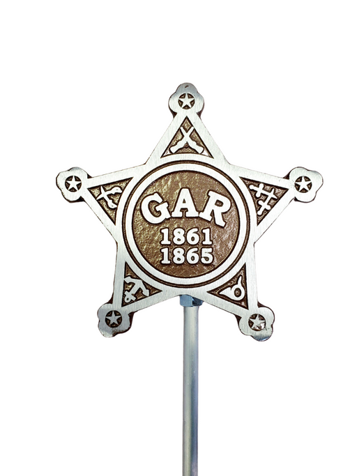 Aluminum Memorial Marker & Flag Holder-Collins Flags-Atlas Preservation