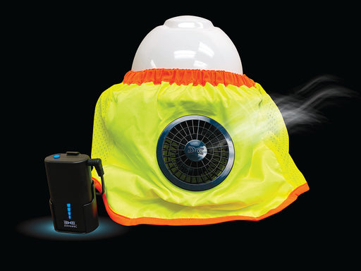High Visibility Helmet Fan Attachment with Lithium Ion Battery (Full Brim)-Zippkool-Atlas Preservation