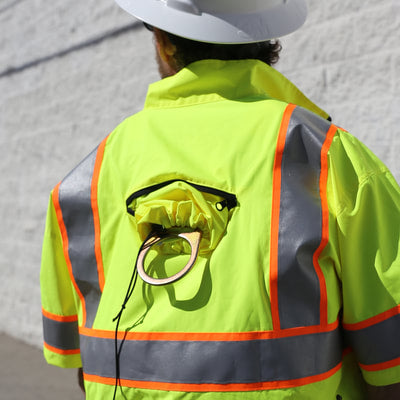 High Visibility Short Sleeve Cooling Jacket w/ Lithium Ion Battery - YELLOW (Free US Shipping)-Zippkool-Atlas Preservation