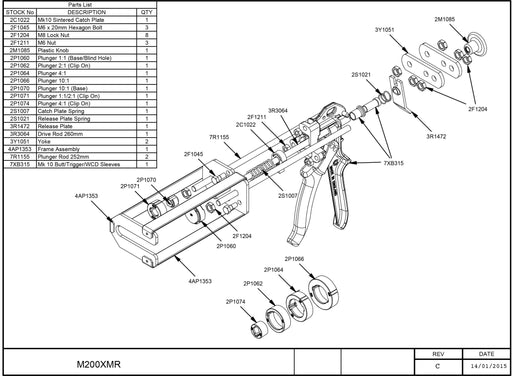 M200XMR Cartridge Gun-Tenax-Atlas Preservation