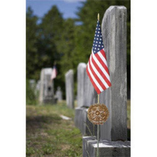 Aluminum Memorial Marker & Flag Holder-Collins Flags-Atlas Preservation