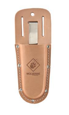 Genuine Leather Pruner Holder w/ Metal Belt Clip-Wolverine Tools-Atlas Preservation