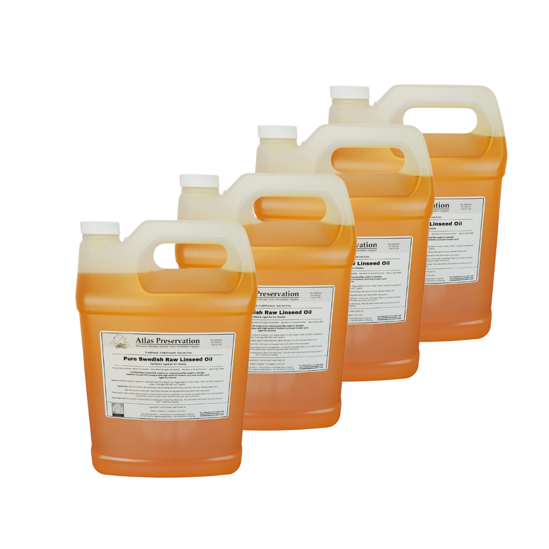 Pure Swedish Raw Linseed Oil — Atlas Preservation