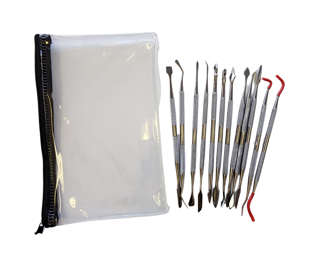 Stainless Steel Dental Tools – Set of 12 in Box