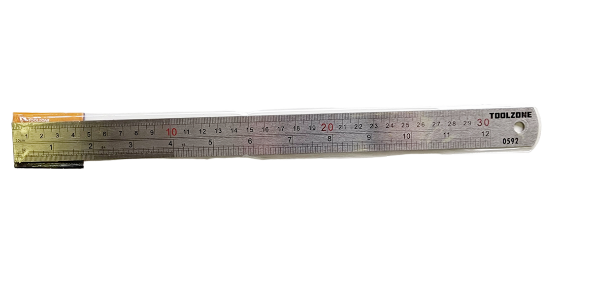 Centering Ruler for Stone and Monument Applications