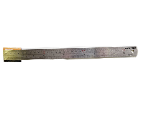 Steel Ruler - 30cm-Toolzone-Atlas Preservation