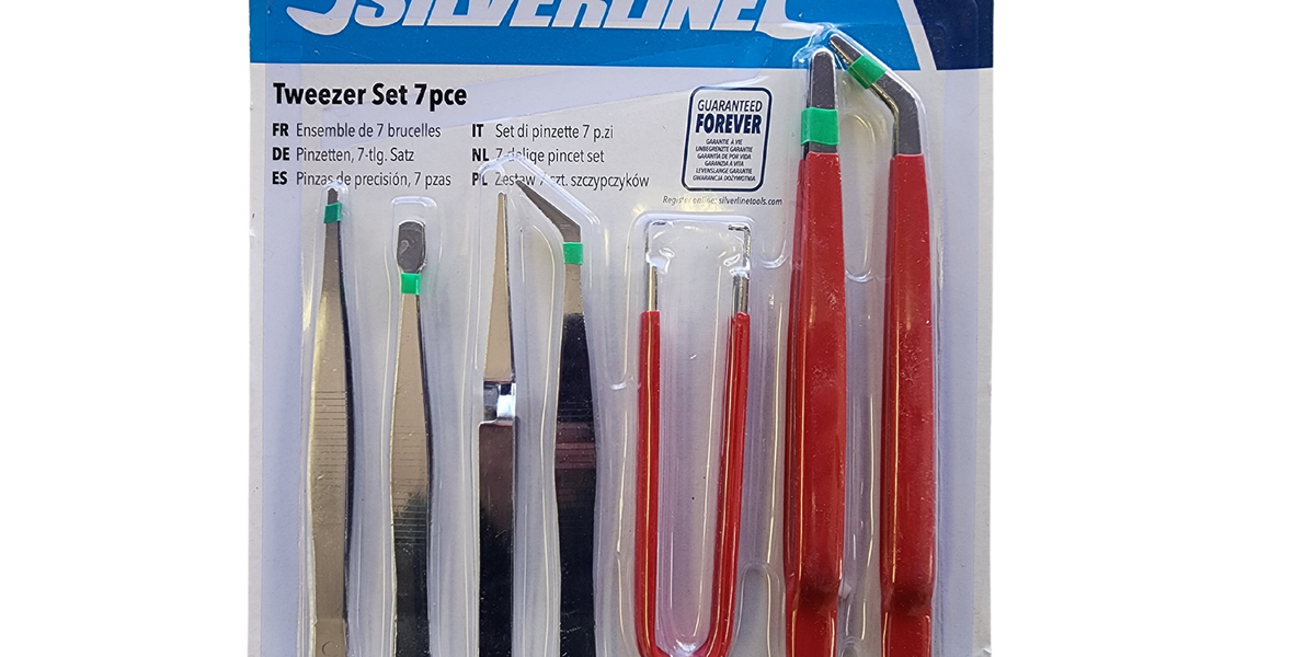 Silverline 7-Piece Tweezer Set — Atlas Preservation