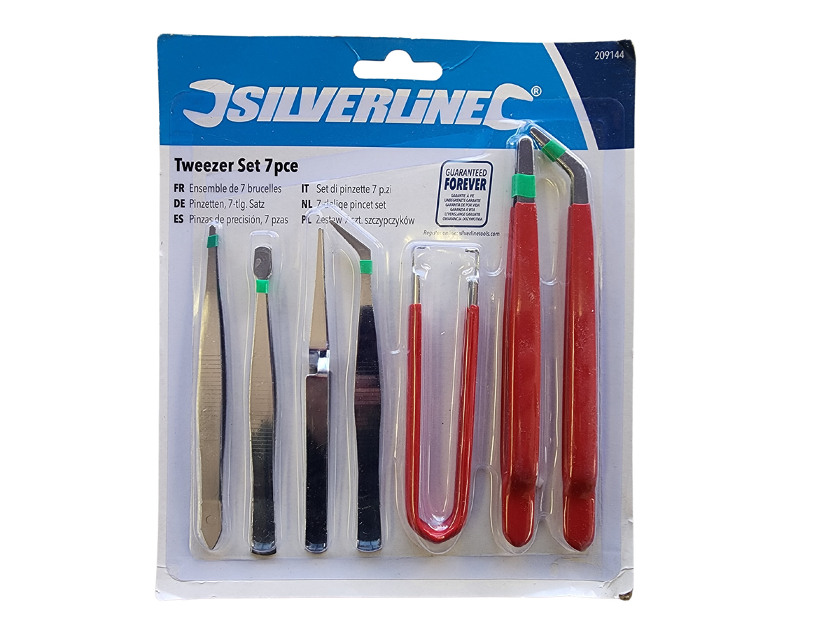 Silverline 7-Piece Tweezer Set — Atlas Preservation Silverline 7-Piece Tweezer Set — Atlas Preservation