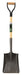 W-Series Rear Roll Step Square Point Shovel - 26″ Wood D-Handle-Wolverine Tools-Atlas Preservation