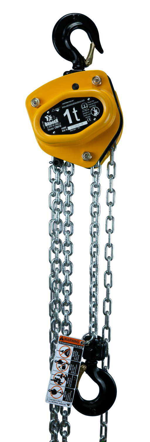 CB Hand Chain Hoist (10' Lift, 8' Drop)-All Material Handling-Atlas Preservation