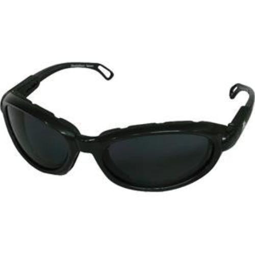 Safety Glasses w/Foam Lining; Black Frame, Gray Lens-Marshalltown Tools-Atlas Preservation